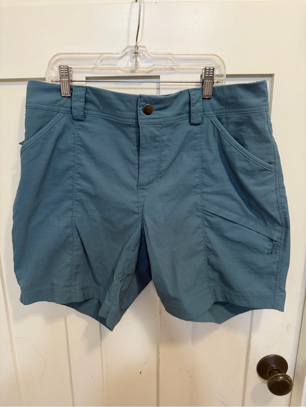DULUTH DRY ON THE FLY SHORTS - WOMEN'S Size 12 Athletic Hiking Granola Girl